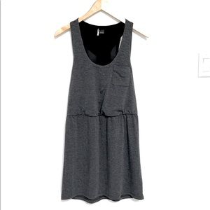Cinched Waist Tank Dress with Mesh Back XS
